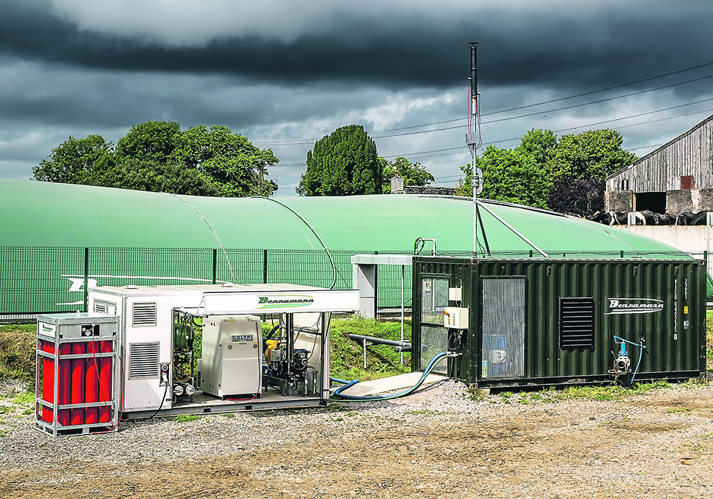 CNH recently acquired a majority stake in U.K.-based Bennaman, which builds technology that captures methane from lagoons on dairy farms. The methane is then purified and converted into liquefied methane using a processing unit and stored in Bennamann’s non-venting cryogenic storage tanks.  |  Bennaman photo
