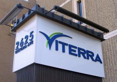 A Viterra sign outside a corporate office.