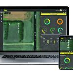 An open laptop and a smartphone both display the bin inventory system built by Adaptive Agriculture.