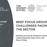 The cover of a paer entitled, "Beef Focus Group: Challenges facing the Sector."