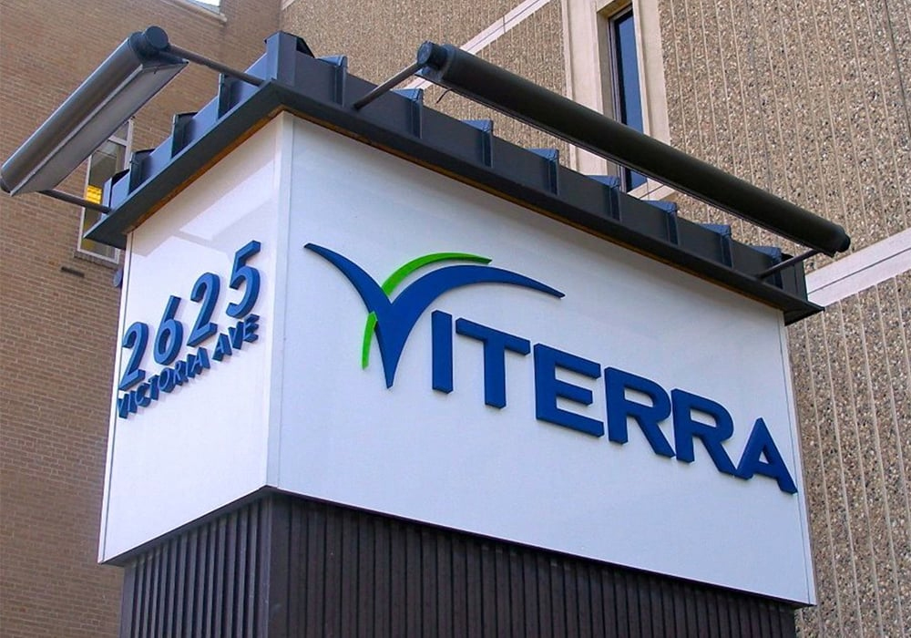 The Viterra sign outside one of their corporate office buildings.