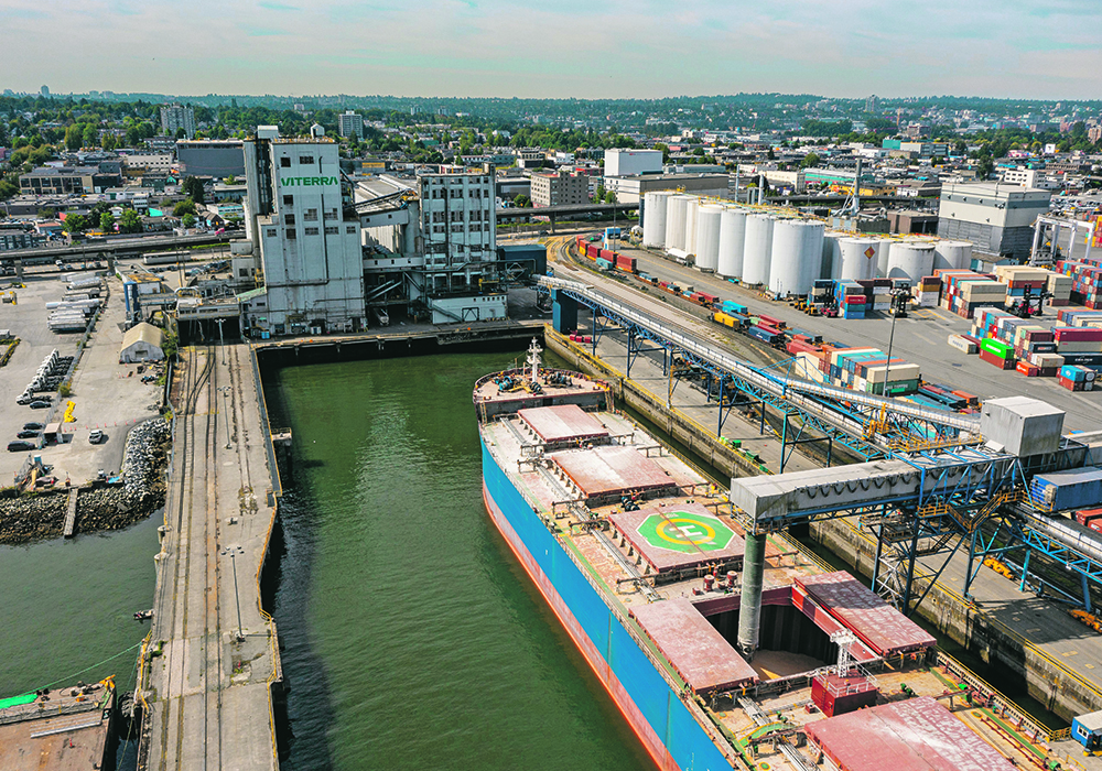 An aerial photo of Pacific Terminal in Vancouver.