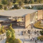 An artists rendering of the Agri-food Hub & Trade Centre in Lethbridge, Alta.