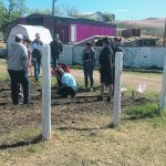 Students make plans at the school farm, which is part of the agricultural focus at the Altario Agriculture Academy in Altario, Alta.