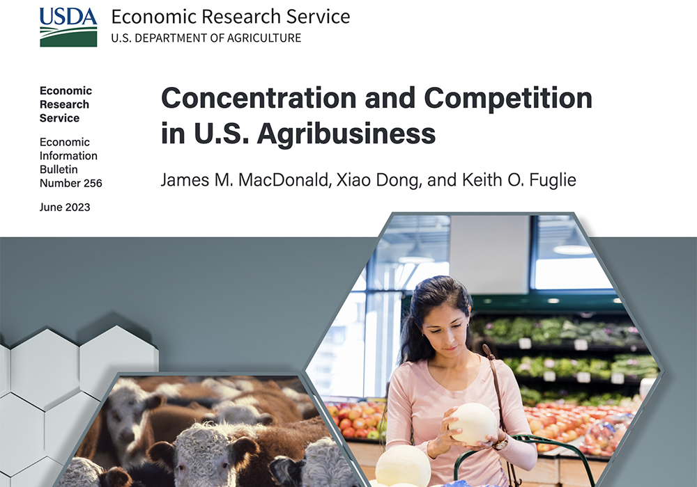 There are reams of data in the report, particu- larly in three key focus areas: seeds, meat packing and food retail. We — or "us" outside of the USDA — need to draw our own conclusions and push policymakers to do the same. | Screencap via usda.gov