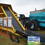 A Boomerang Chaff Cart from Feed Works is on display at Ag in Motion Tuesday. It is a method of harvest seed control. | Braedyn Wozniak photo