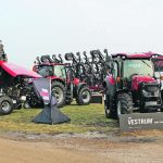 A selection of Case IH tractors, sprayers and combines