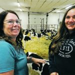 Jill Verwey, left, with Rachael Proden, one of four children who are continuing their family’s work in agriculture. | Rosalie I. Tennison photo