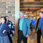 Federal Reserve chair Jerome Powell walks into the opening dinner of the Kansas City Fed’s annual economic symposium in Jackson Hole, Wyoming, where he spoke about what the central bank might do to fight inflation. | Reuters/Ann Saphir photo