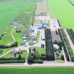 An aerial photo of the Smith farm as it appears today, six decades later. Members of the family still live on the property in the homes featured in the film. | Doug Smith photo