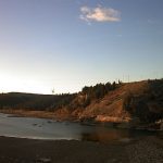 Outflow from the Oldman Dam as seen from the monitoring camera at the reservoir, taken the morning of Sept. 28. | Government of Alberta photo