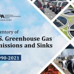 In the United States, overall greenhouse gas emissions increased by 5.2 percent between 2020 and 2021, according to an annual report produced by the U.S. Environmental Protection Agency. Agricultural emissions dropped by 0.2 percent over that same period after falling 2.7 percent the previous year and 2.2 percent the year before that. | Screencap via epa.gov