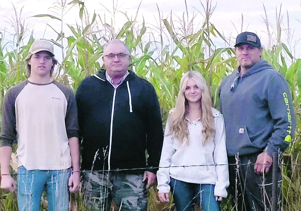 Wyatt, left, Henry, Darby and Bill Seidlitz run a multi-generational farm. | Seidlitz family photo
