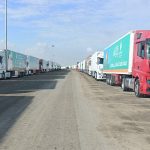On Oct. 21 a convoy of trucks carrying humanitarian aid crossed into southern Gaza for the first time since Israel began the siege. | Reuters photo