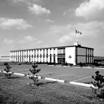 Opened in 1964, Massey Ferguson’s Brantford, Ont., combine assembly plant was one of the most modern in the ag equipment world. | Massey Ferguson photo