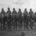 Canadian mounted soldiers during World War I. Horses played a pivotal role in military history. | Getty Images