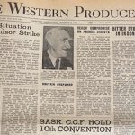A story in the Nov. 8, 1945, Western Producer said 1945 had been declared an emergency crop year under the Prairie Farm Assistance Act and that affected farmers would receive assistance. | Bruce Dyck photo