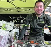 Carson Van Otterloo was at Manitoba Ag Ex in Brandon last month to promote Cowboy’s Caviar.  |  Ed White photo