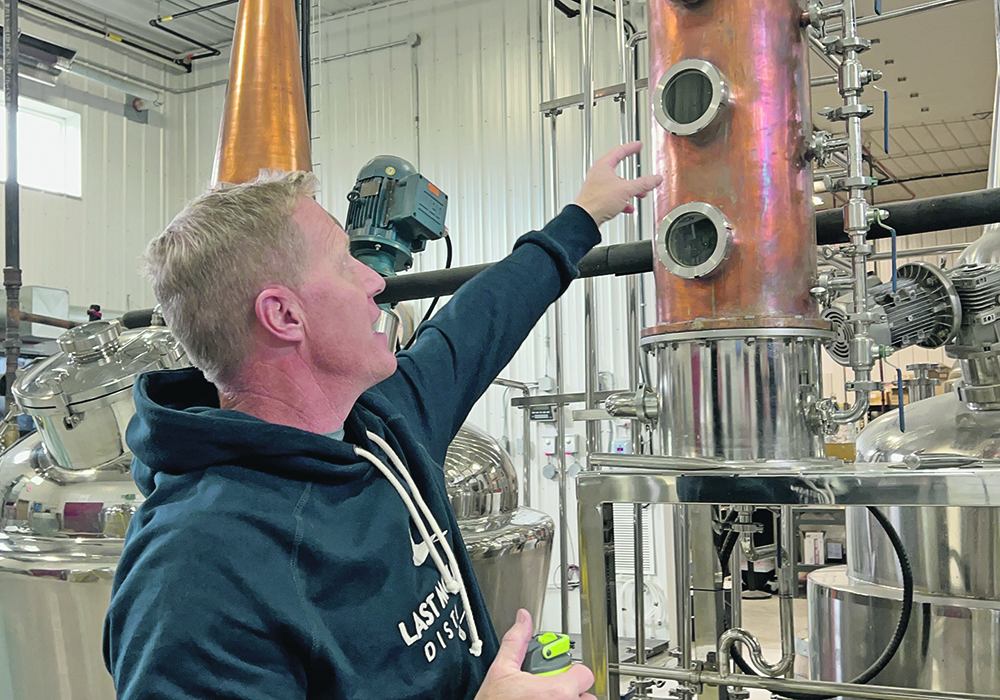 Colin Schmidt of Last Mountain Distillery says demand is strong for his straight rye whisky, but it’s not an easy grain with which to work. | Ed White photo