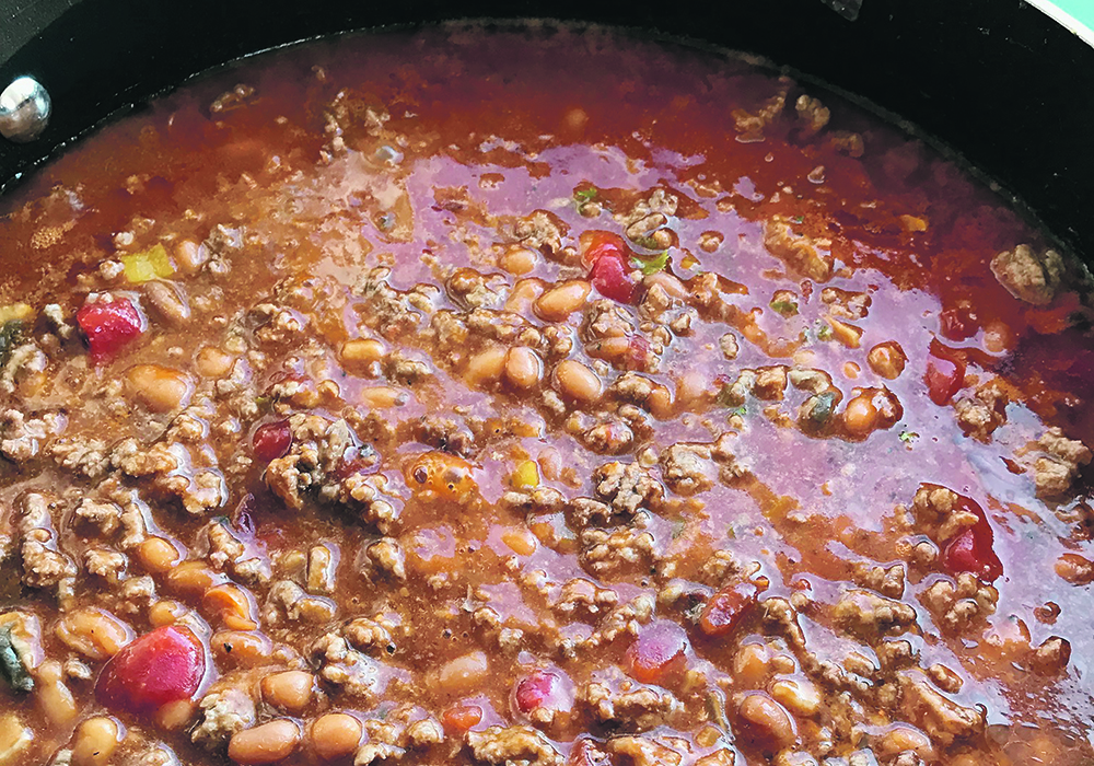 Spicy warm chili hits the spot on a cool day.  |  Jodie Mirosovsky photo