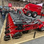 The Horsch Solus SX concept could seed cereals and small oilseeds, along with corn and soybeans, at optimum row widths, with one machine. | John Greig photo
