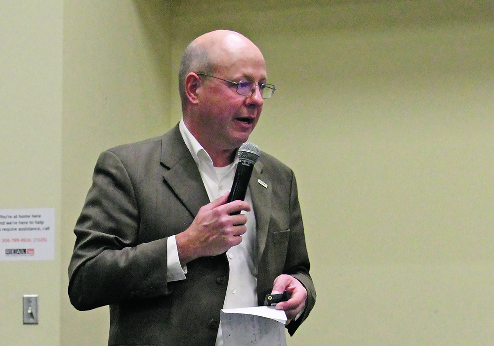 Bob Weaber of Kansas State University, spoke at Canadian Western Agribition during the Canadian Beef Breeds Council (CBBC) annual general meeting about how genetics correlate with sustainability. | Melissa Jeffers-Bezan photo