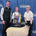 Nathan Trowell, Karly Eritz and Lois Trowell represent three generations from Ward Suffolks at Canadian Western Agribition and are carrying on from Trowell’s father, Ward Mortenson, who entered Agribition for years. | Submitted photo