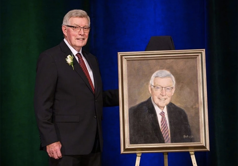 Ray Robertson is the general manager of the Ontario Forage Council. He also was CFGA’s Leadership Award winner in 2022. | Screencap via owensoundsuntimes.com