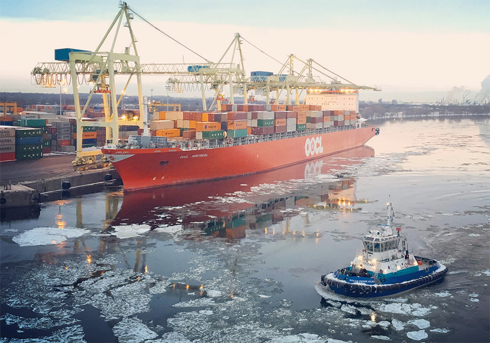 The Carbon Border Adjustment Mechanism would mean that other countries must report their greenhouse gas emissions for certain products going to the EU. Companies outside of the EU will eventually pay a fee to account for those emissions. | Screencap via port-montreal.com