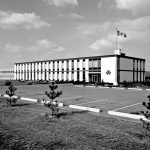 Massey Ferguson’s Brantford, Ont., combine assembly plant closed in 1988 after 24 years in operation. | Massey Ferguson archives photo