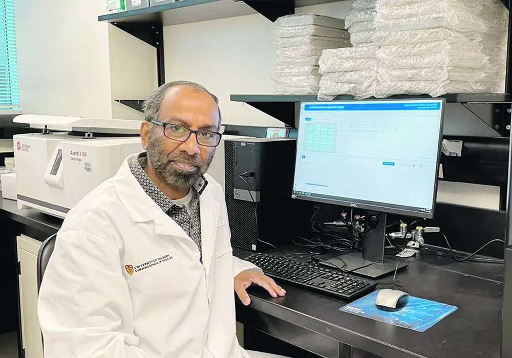 Faizal Careem, a researcher at the University of Calgary, has received funding to study the transmission between migratory, non-migratory and commercial flocks.  |  Photo supplied by Faizal Careem
