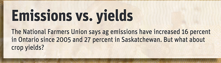 Emissions vs. Yields