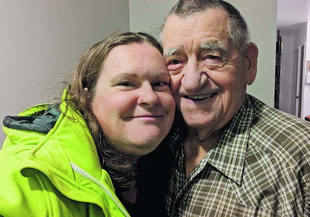 Becky and John Zimmer enjoy each other’s company during a recent visit.  |  Becky Zimmer photo