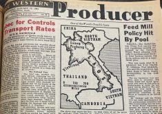 The Jan. 12, 1961, issue was dominated by a war of words between farm groups and the federal government over Canadian Wheat Board regulations that would allow feed mills to buy grain directly from farmers outside the quota. | Bruce Dyck photo
