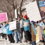 STF president Samantha Becotte said the bargaining committees are getting nowhere on urgent issues of class size and complexity. | Screencap via Facebook/Saskatchewan Teachers' Federation