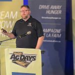 Dave Carey, a professional lobbyist based in Ottawa, spoke about how farmers can have their voices heard in Ottawa during the opening day of Manitoba Ag Days 2024 in Brandon, Man. on Tuesday. | Screencap via Twitter.com/@ccga_ca