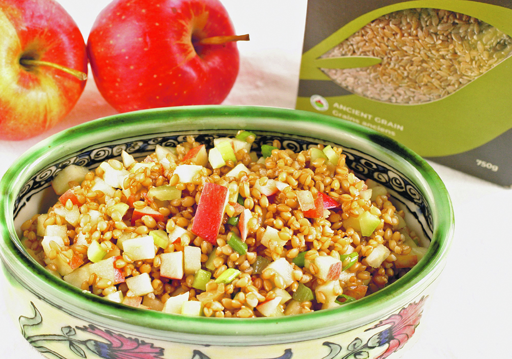 Wheat berry salad stores well in the refrigerator for a few days.  |  Sarah Galvin photo