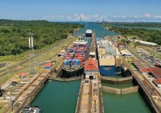 The Panama Canal Authority has reduced the amount and weight of vessels passing through based on current and projected water levels in Gatun Lake, the rainfall-fed principal reservoir that floats ships through the canal’s lock system, Maersk, one of the world’s largest container shipping companies, said. | Screencap via pancanal.com
