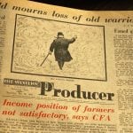 The story that received the biggest play on this issue’s front page, oddly enough, was the death of Winston Churchill. | Bruce Dyck photo
