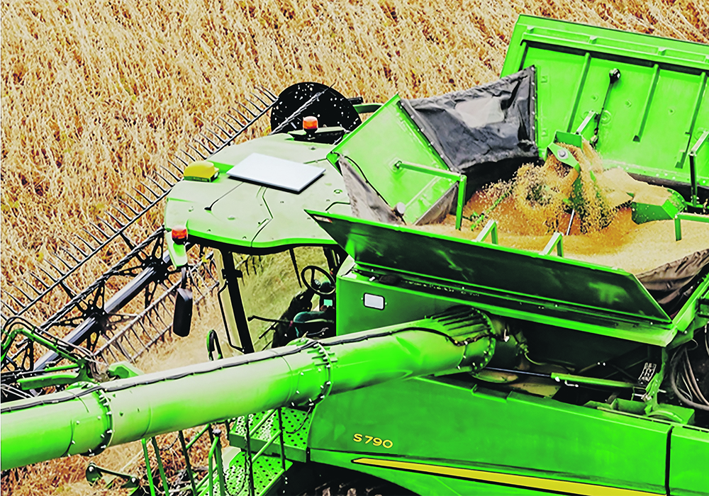John Deere equipment will soon be able to connect to the Starlink satellite network in some regions.  |  John Deere photo