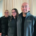 Kara Thompson, Miranda Hutlet and Bill Rimmer of Rimmer Technology Partners attended the Interprovincial Seed Growers Associations meeting in Saskatoon in November. The software company has developed the cloud-based SeedTrakr to manage pedigreed seed grower operations. | Michael Robin photo