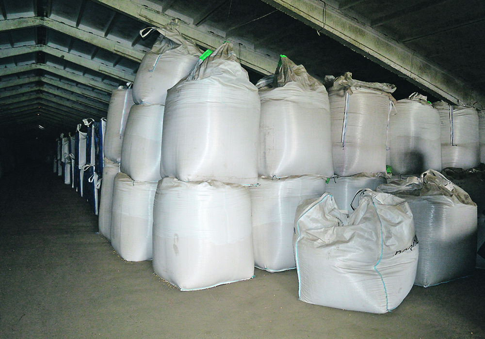 Even rudimentary grain storage solutions helped Ukrainian farmers adapt to war.  |  Ihor Pavliuk photo
