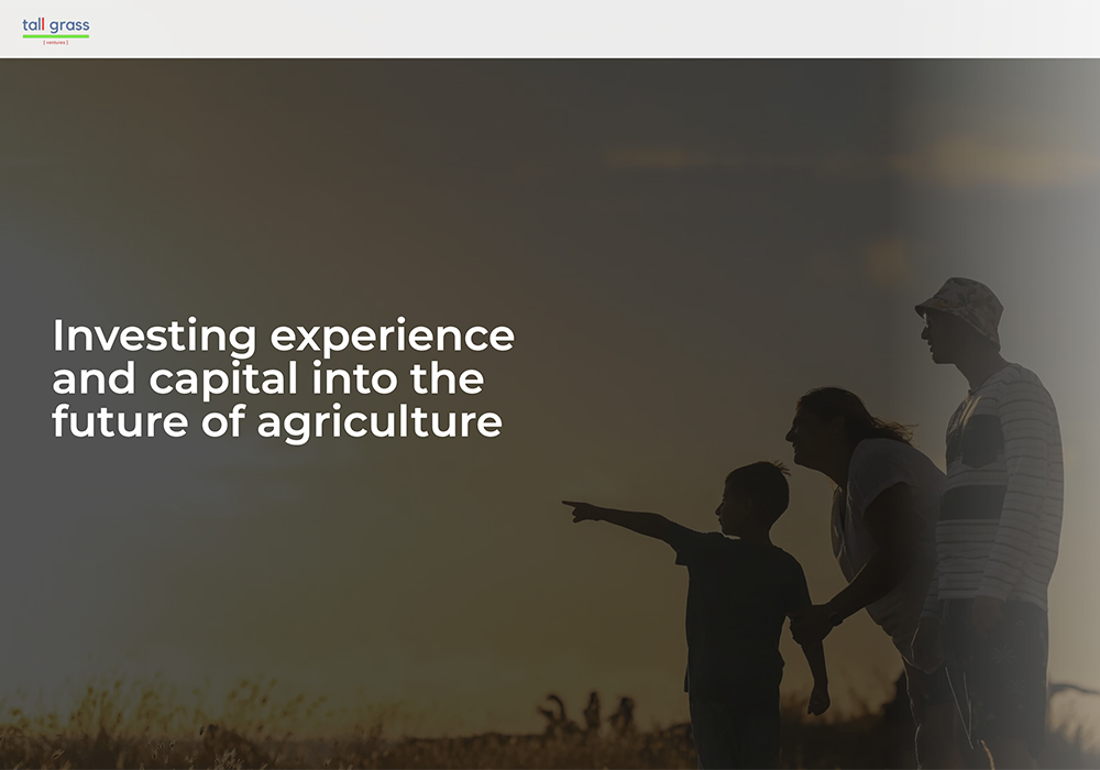 Tall Grass Ventures is a Canadian investment firm focused on early-stage agri-food tech start-ups. | Screencap via tallgrass.vc