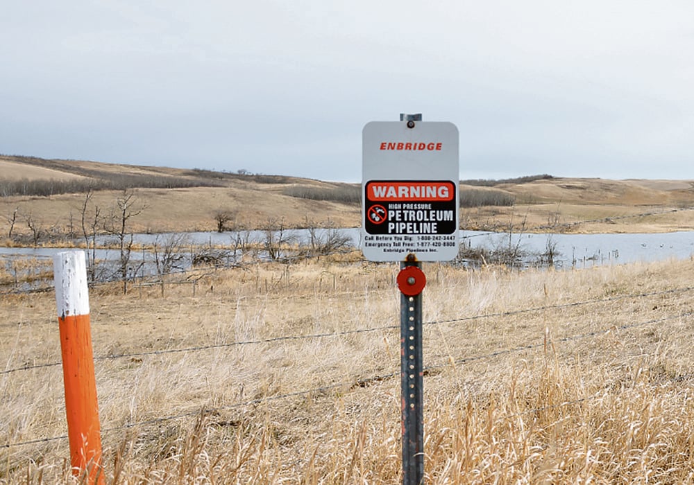 Research has found that even after 12 years, relative grain yield was 35 percent lower in fields in which pipelines were installed than on untouched ground.  |  File photo