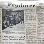 A front page story in a 1973 issue of the WP reads, “Meat producers in the U.S. were given another six months to meet new federal requirements for peek-a-boo windows in bacon packages and complete labelling of ingredients in hams.” | Bruce Dyck photo