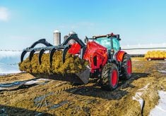 Front-end loaders can significantly increase the load on tires, so owners should ensure the tractor is fitted with those that can adequately handle the weight.  |  Kubota photo