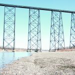 The author says that doing nothing about climate change is like a pedestrian on a trestle bridge doing nothing while a train approaches. | File photo