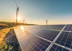 Alberta will no longer allow such [wind and solar] projects on Class 1 and 2 land unless they can demonstrate crops and/or livestock can co-exist with them, said Alberta Premier Danielle Smith. | Getty Images