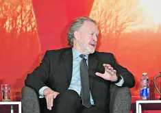 Steve Verheul, a long-time Canadian trade negotiator, talked about the challenges facing international trade during the recent Canadian Federation of Agriculture annual meeting.  |  CFA photo