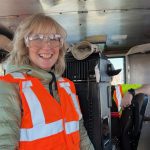 Diane Harpe onboard a train. | Andre Harpe photo